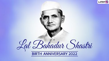 Lal Bahadur Shastri Jayanti 2022 Wishes & HD Images: Send WhatsApp Messages, Quotes, Wallpapers & Slogans on Former Indian Prime Minister's Birth Anniversary